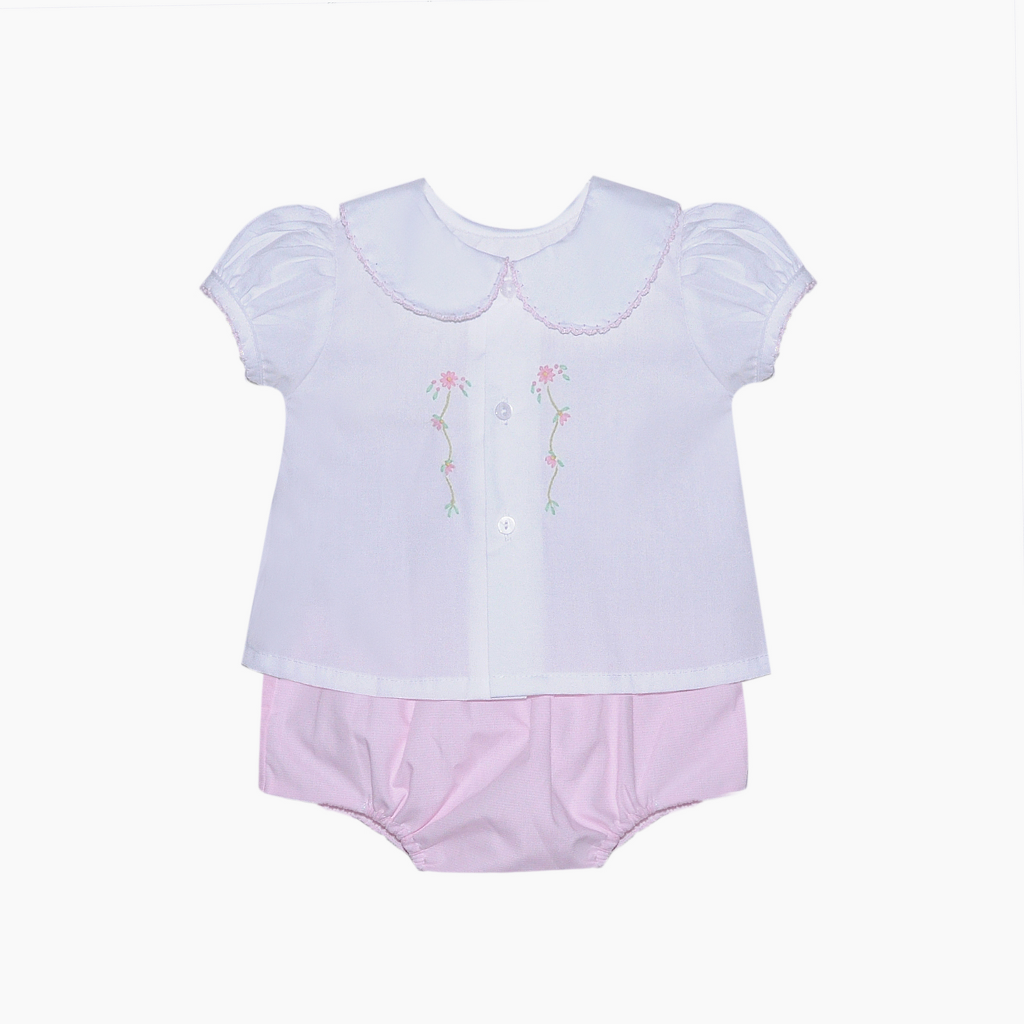 Pink Avery Diaper Set | Flowers