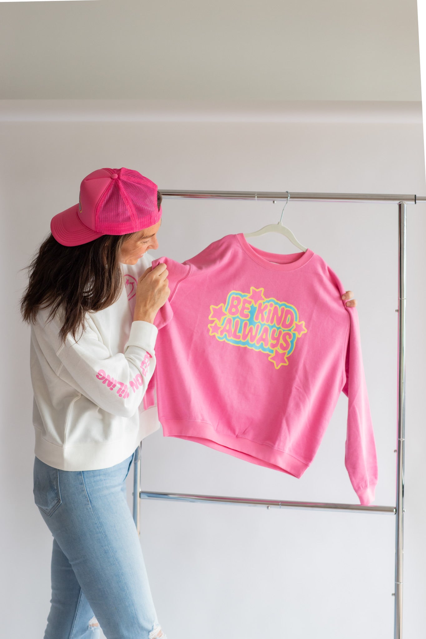 XOXO by Magpies Be Kind Always Crew Neck | Pink