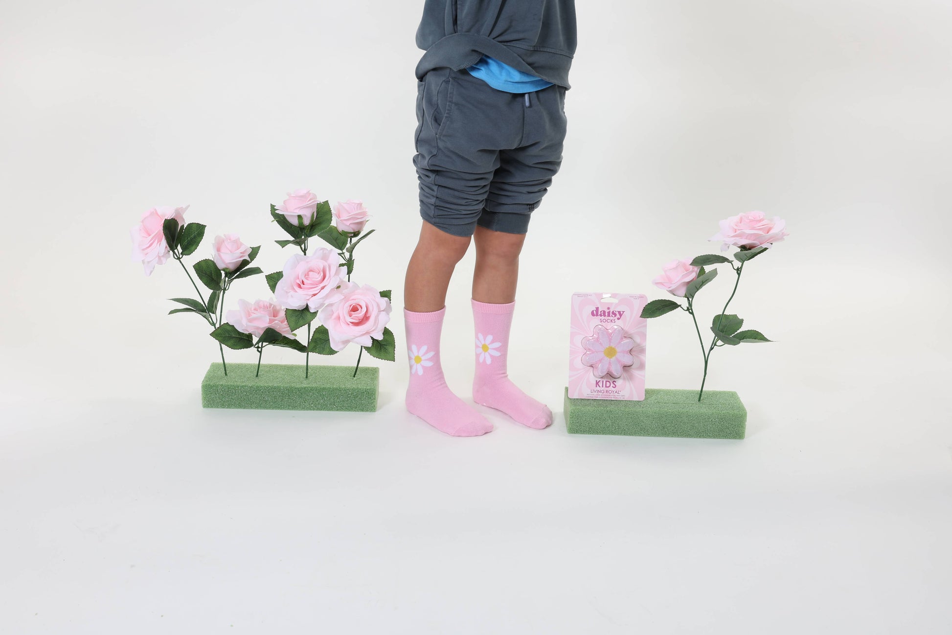 3D Packaged Kids Crew Socks | Daisy Flower