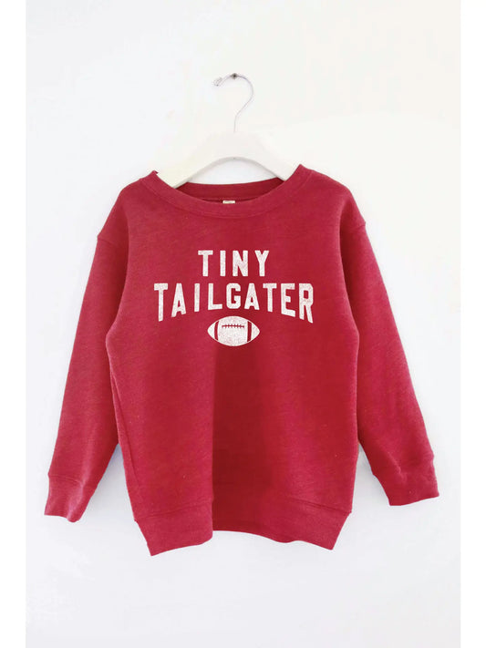 Tiny Tailgater Sweatshirt | Cranberry Heather