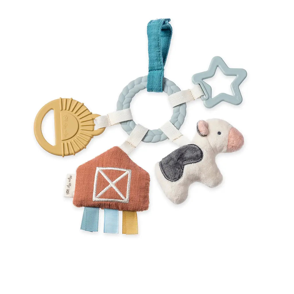 Bitzy Busy Farm Ring | Teething Activity Toy