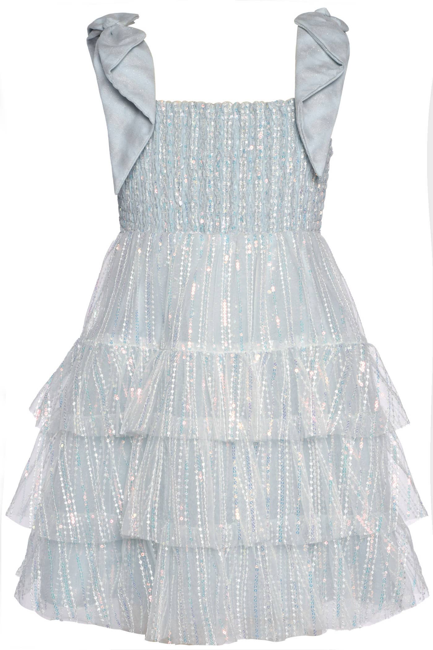 Sequin Baby Doll Dress | Blue