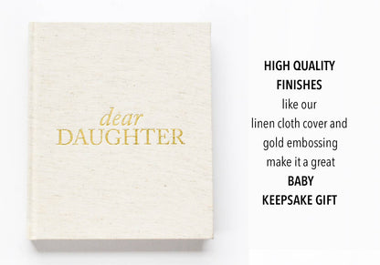 Dear Daughter Childhood Keepsake Book | Cream
