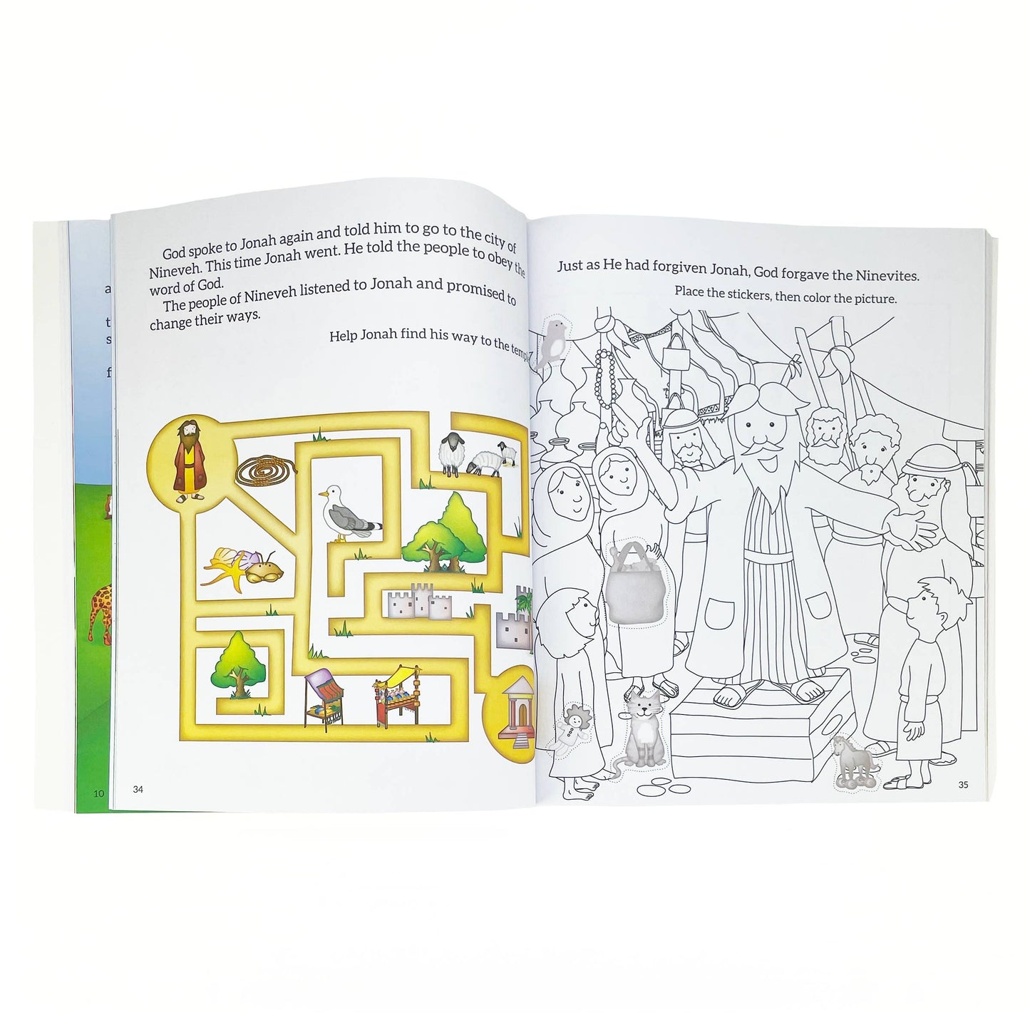 Bible Story and Activity Book for Kids