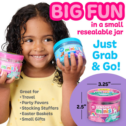Sensory Mini Play Kit Jar with Cloud Clay | Unicorn