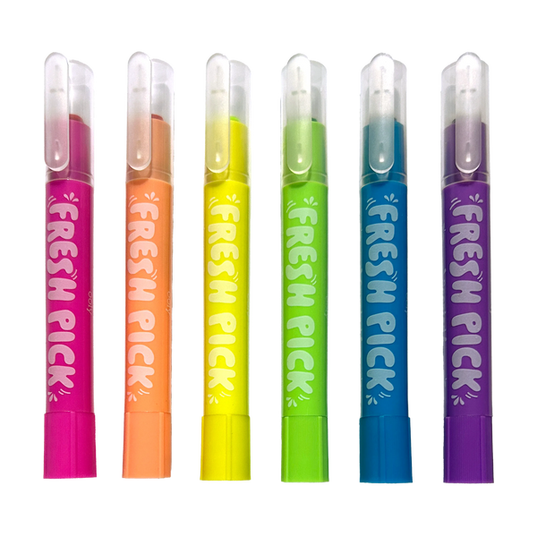 Fresh Pick Apple Scented Gel Crayons - Set of 6