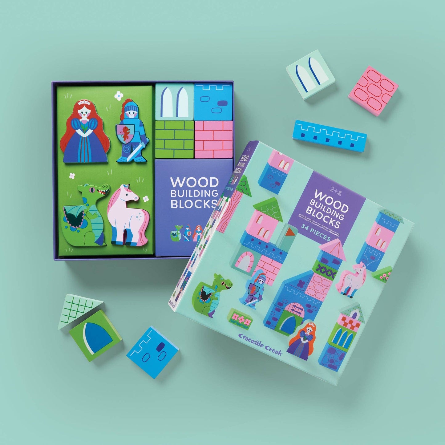 Build & Play Wood Blocks - Princess Palace