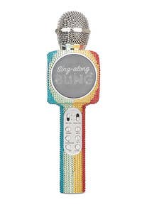 Rainbow Bling Karaoke Microphone & Bluetooth Speaker