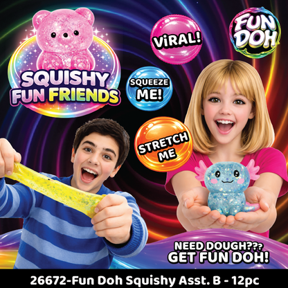 Fun Doh Squishy Gummy Fidget Toy | Assortment