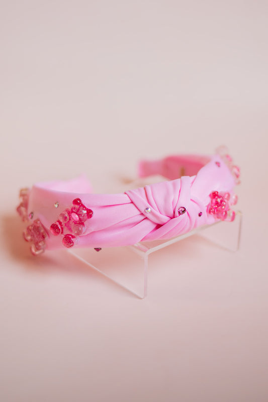 Large Gummy Bear Knot Headband | Pink