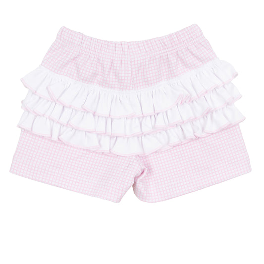 Baby Fish Flutters Applique Short Set | Pink