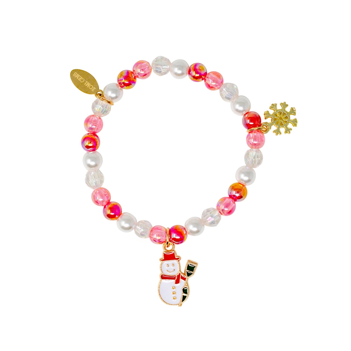 Christmas Holiday Stretchy Bracelets, assorted