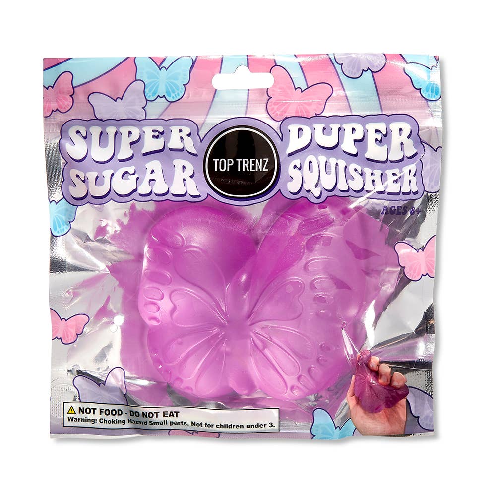 Super Duper Sugar Squisher Toy | Butterfly