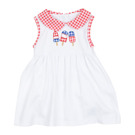 Red, White, and Yum Collared Dress Set