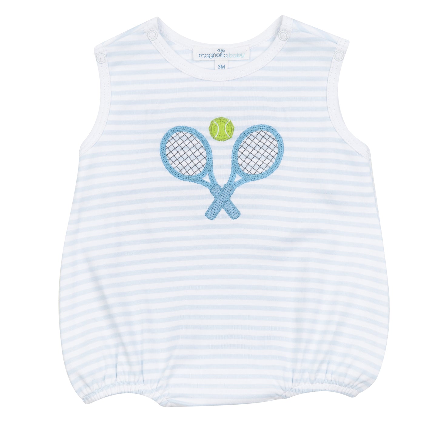 Courtside Cuties Applique Sleeveless Bubble | Light Blue