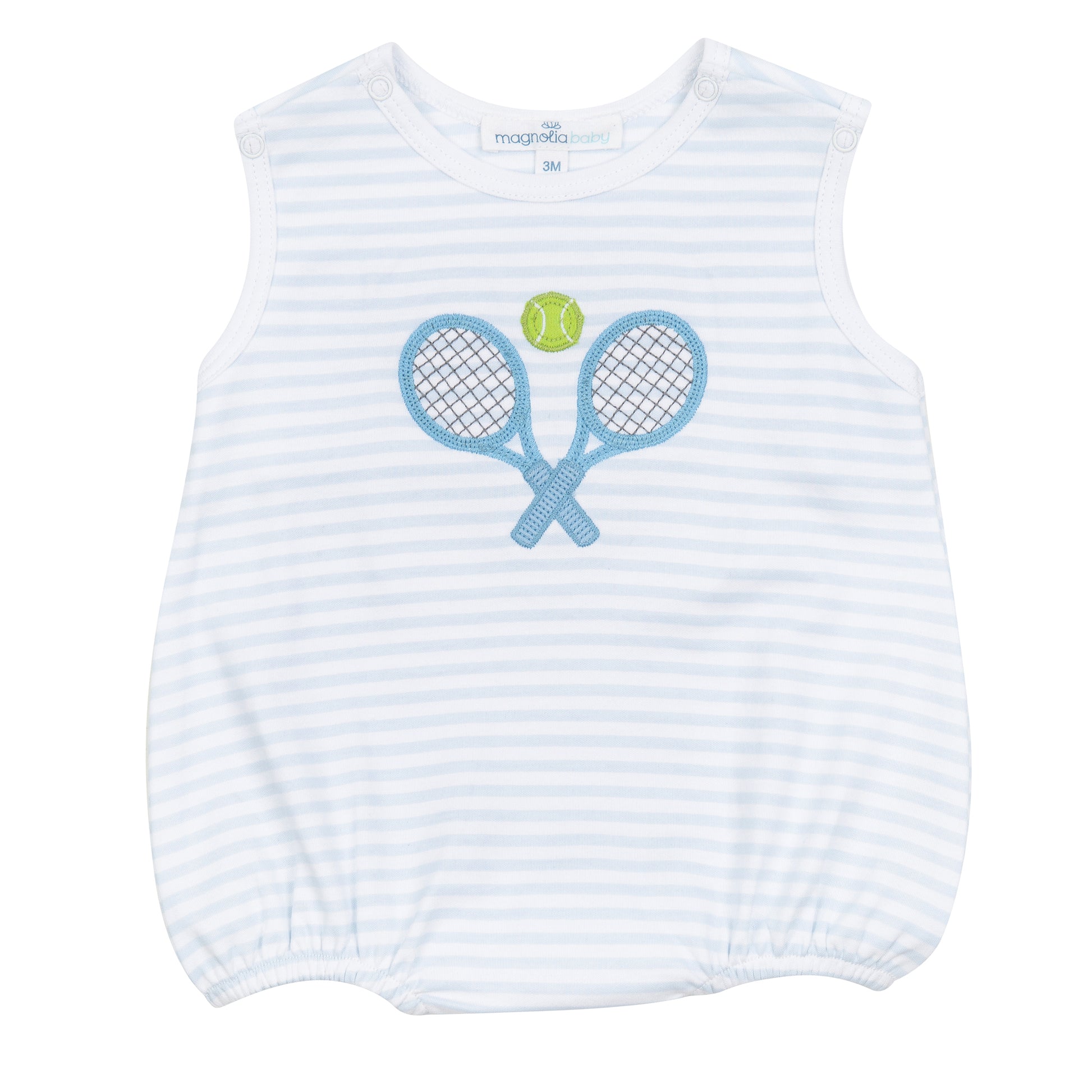 Courtside Cuties Applique Sleeveless Bubble | Light Blue