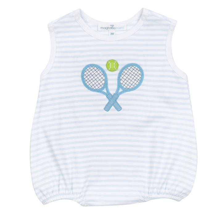 Courtside Cuties Applique Sleeveless Bubble | Light Blue