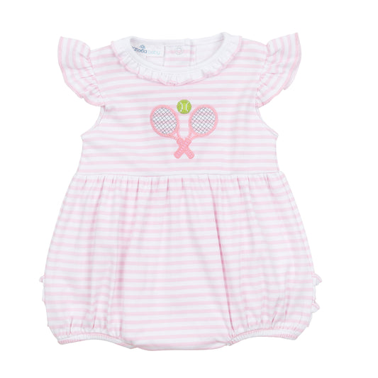 Courtside Cuties Applique Flutters Bubble | Pink