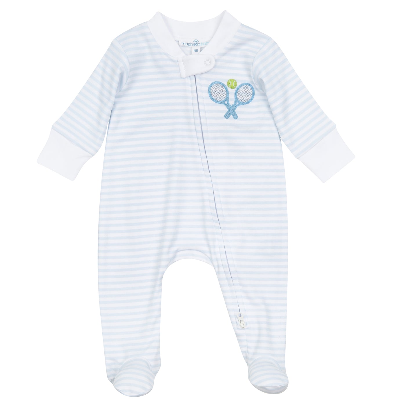 Courtside Cuties Applique Zipper Bubble | Light Blue