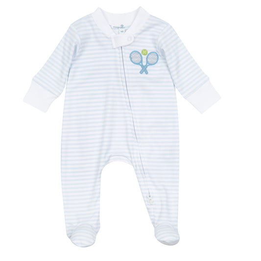 Courtside Cuties Applique Zipper Bubble | Light Blue