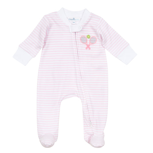 Courtside Cuties Applique Zipper Bubble | Pink