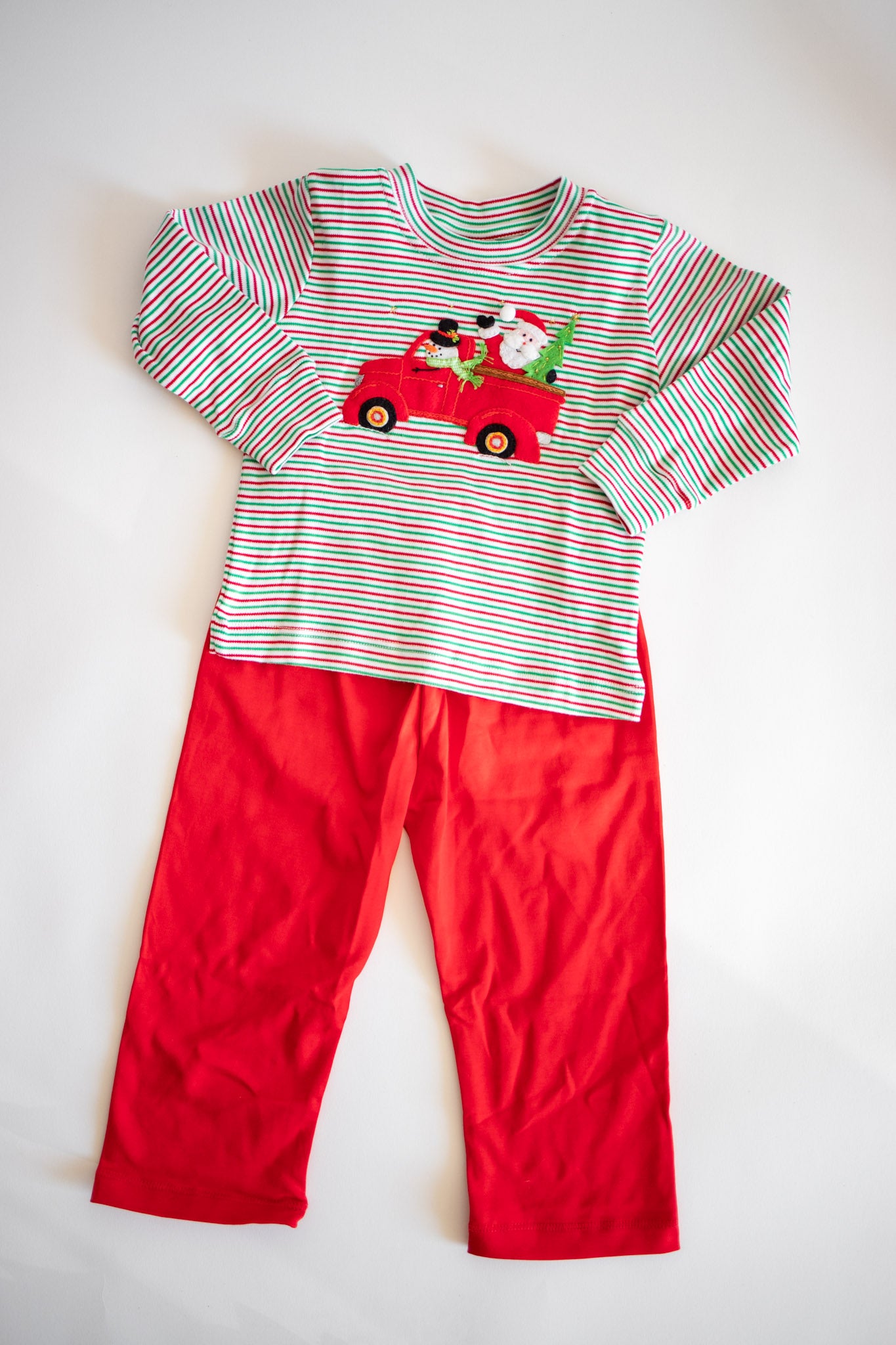 Frosty + Santa's Tree Delivery Pant Set