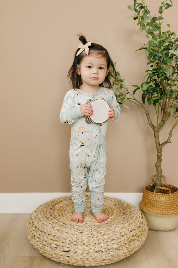 Sweet As Can Bee Bamboo Zippy Romper