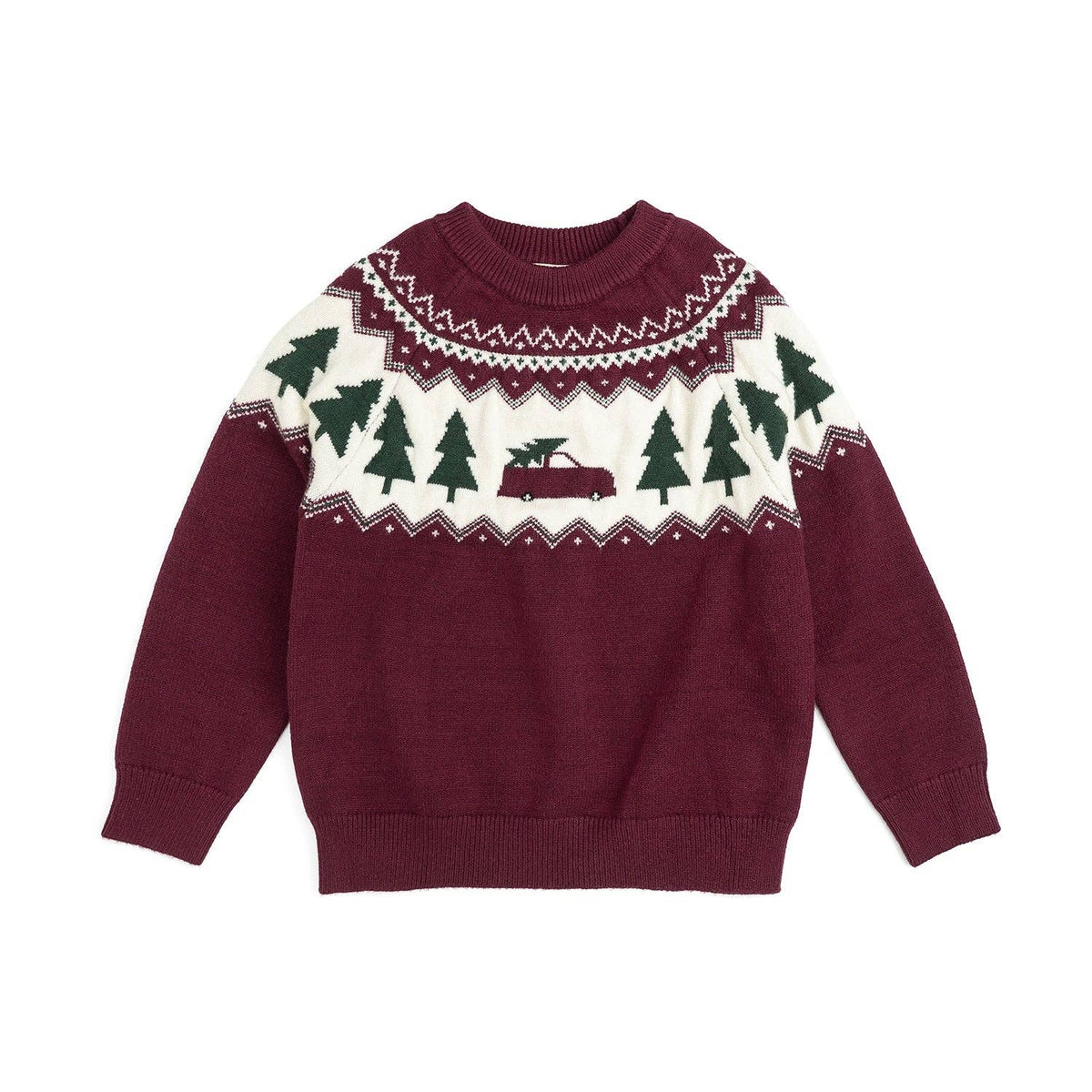 Christmas Truck Fair Isle Sweater