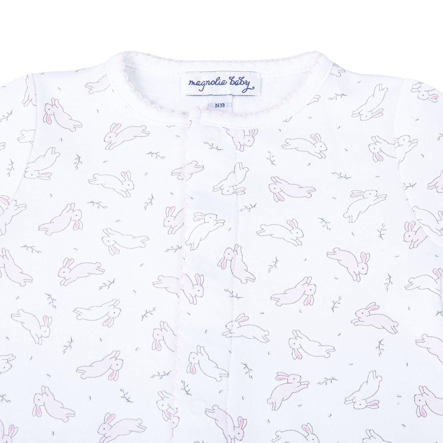 Bunny Hop Footie | Pink