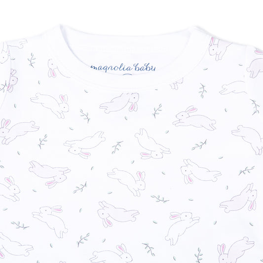 Bunny Hop Long Sleeve Pajama Set | Pink