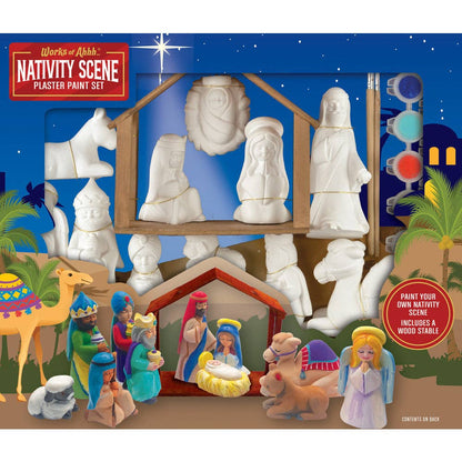 Nativity Scene - Plaster Figurine Paint Set