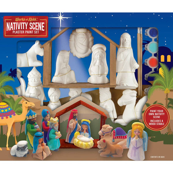 Nativity Scene - Plaster Figurine Paint Set