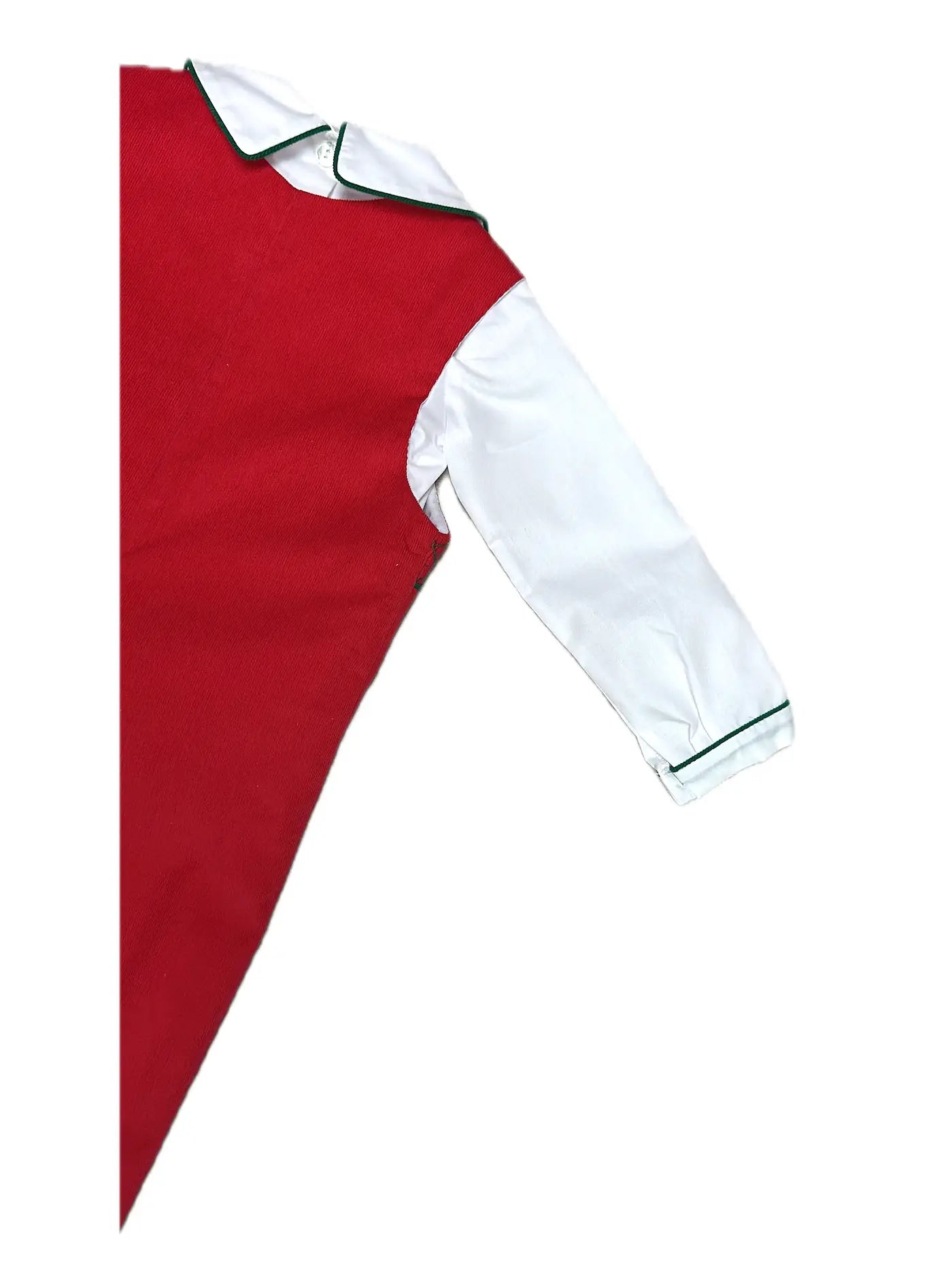 Christmas Classic Red Cord Overall Set