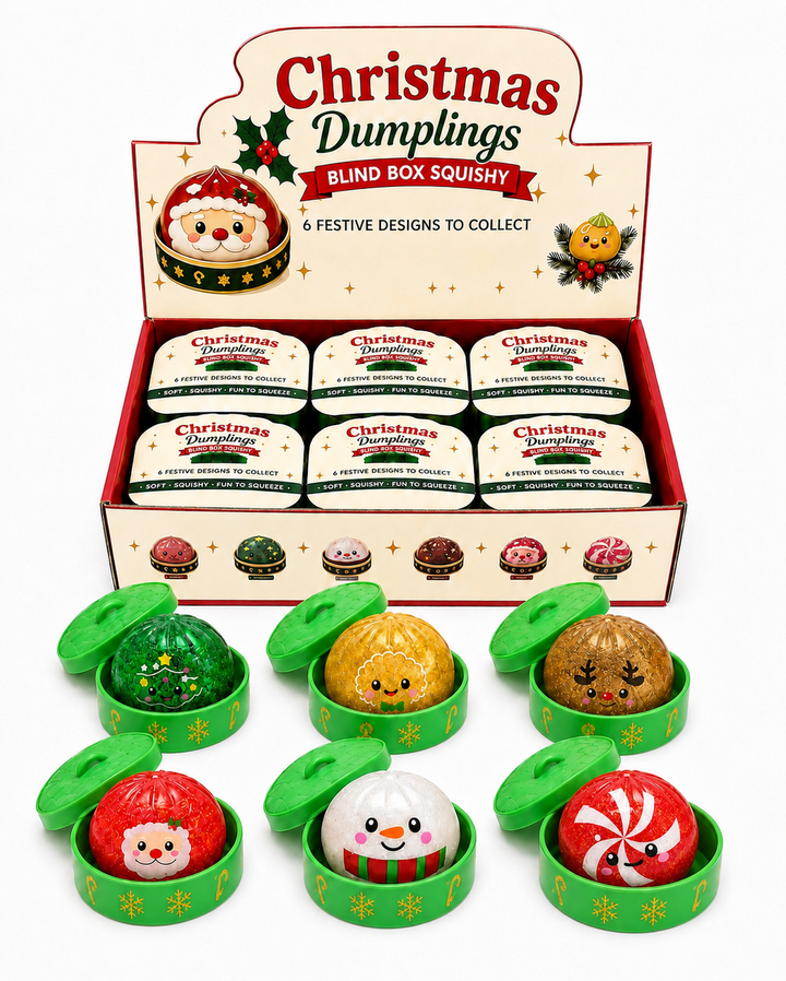 Christmas Holiday Mystery Character Squishy Dumpling
