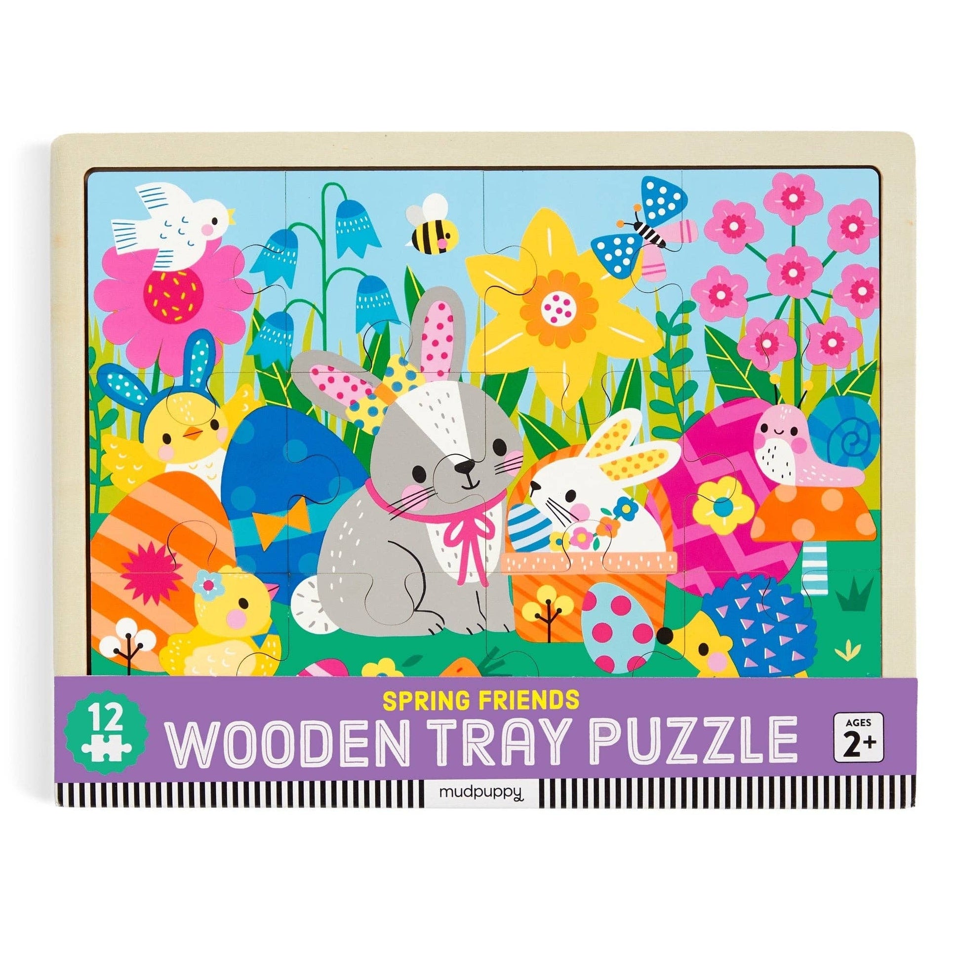 Spring Friends 12 Piece Wooden Puzzle