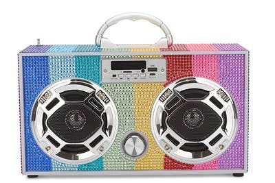 Rainbow Bling Wireless Boom Box with FM Radio