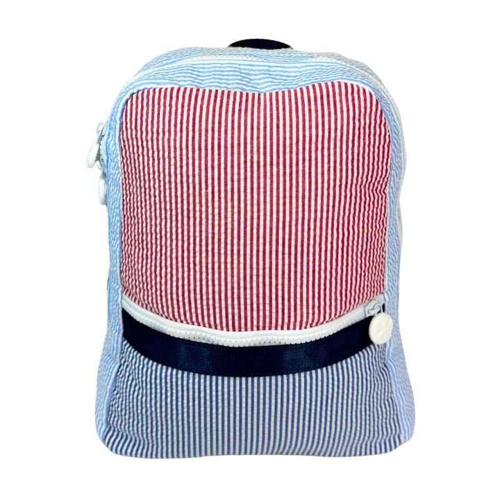 Yankee Doodle Seersucker Backpack | Small