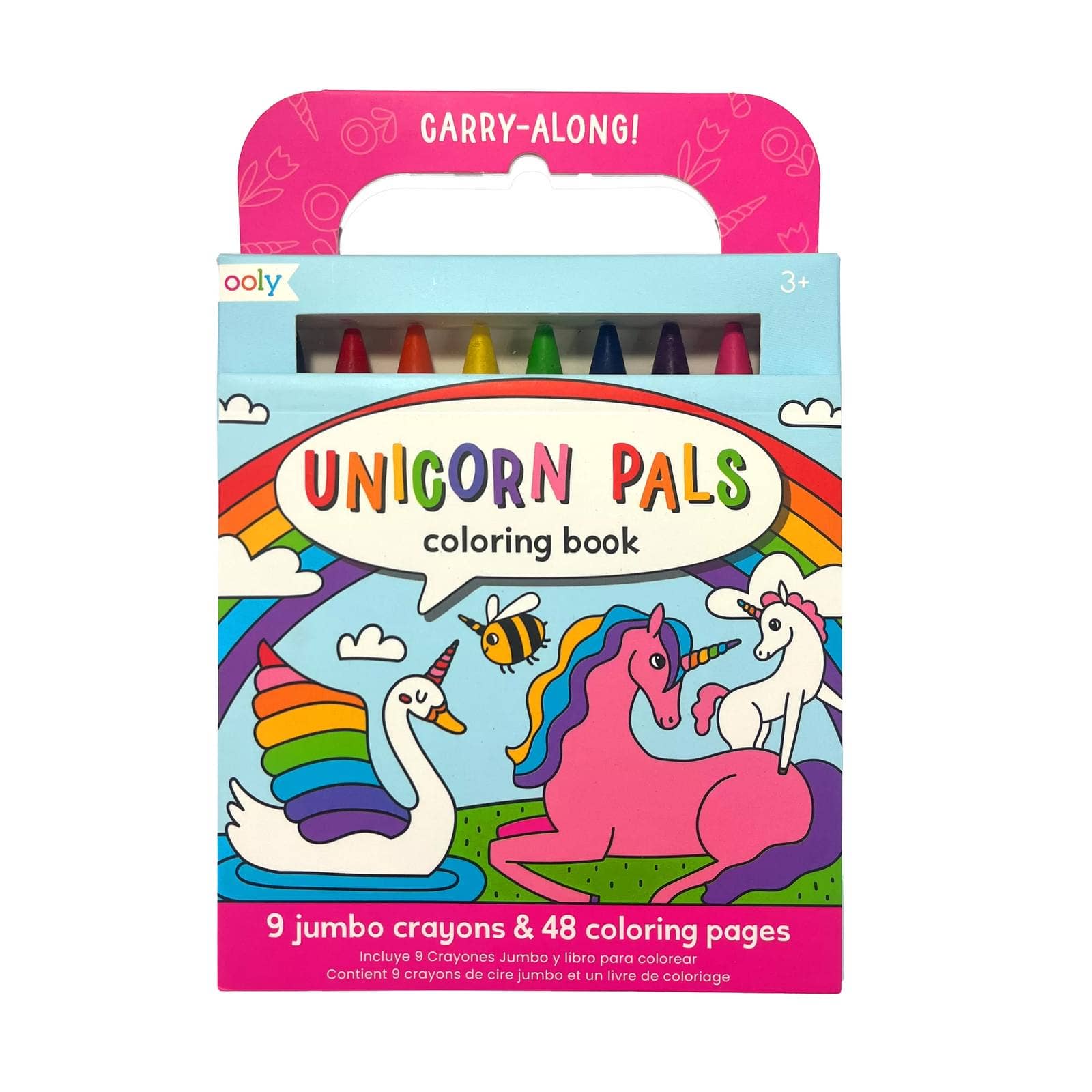 Carry Along Crayons & Coloring Book Kit | Unicorn Pals