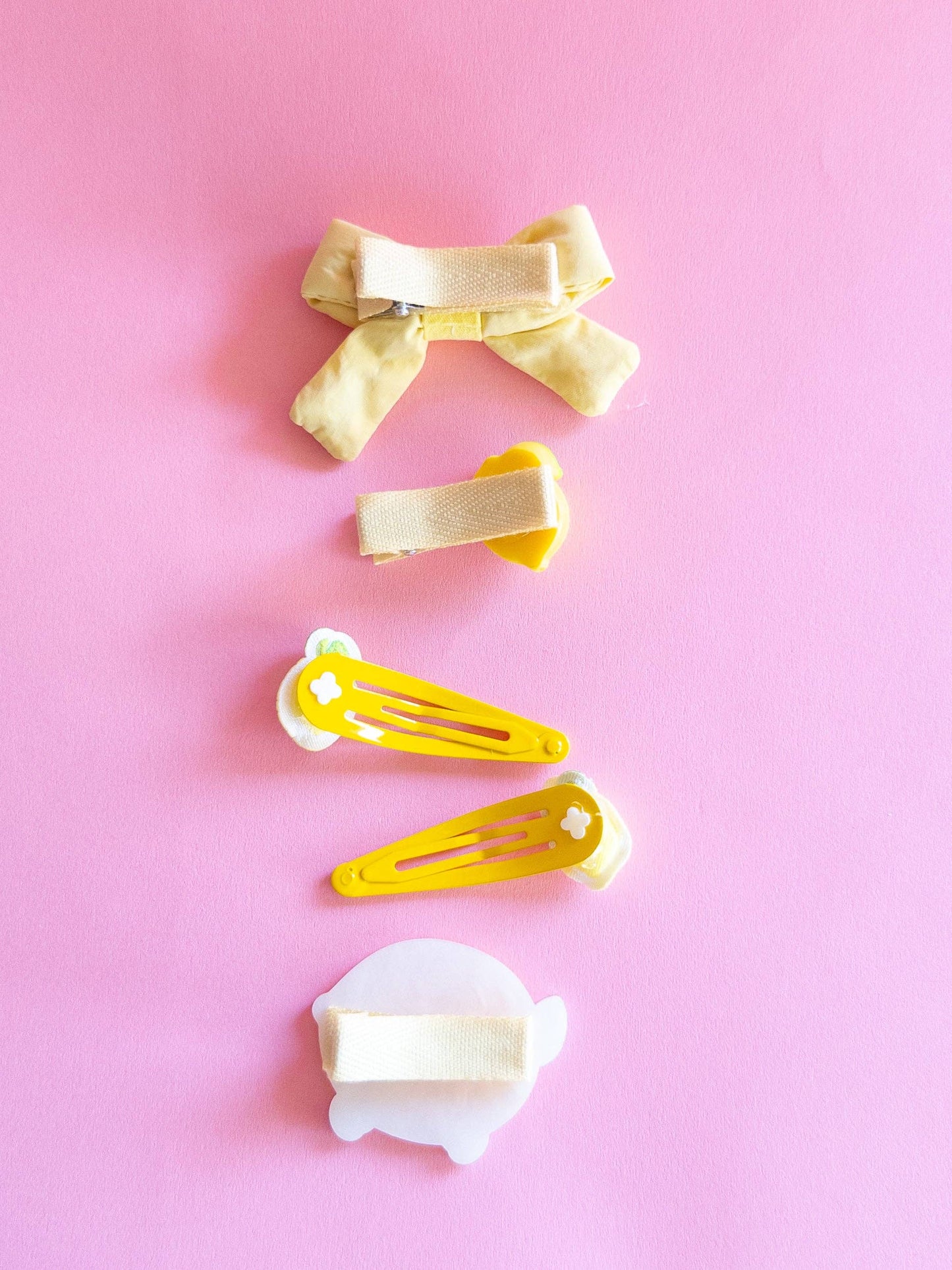 Lemon Puffy Bow Set