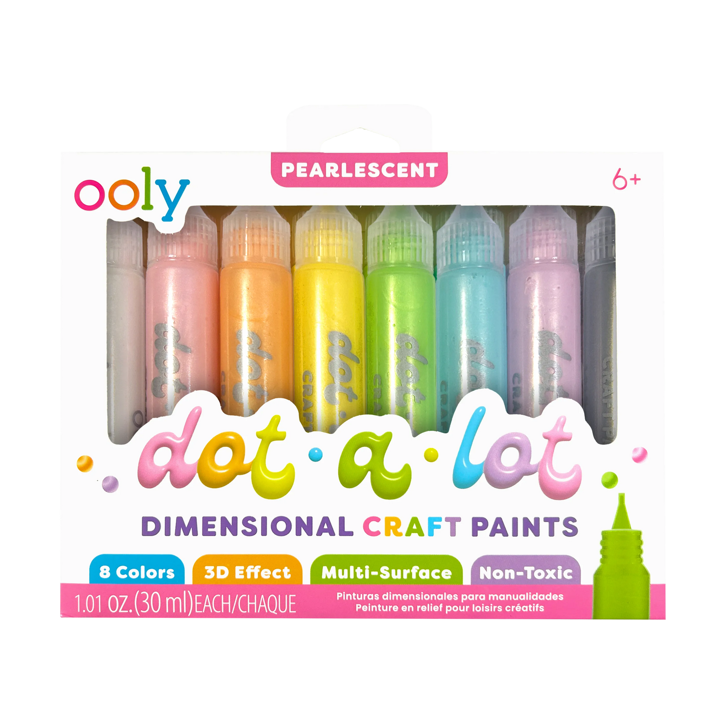 Dot-A-Lot: Dimensional Craft Paint - Pearlescent (Set of 8)