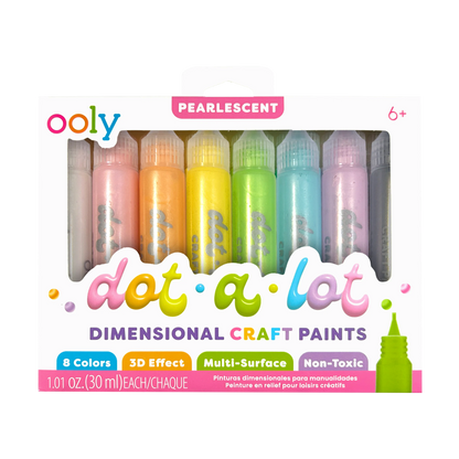 Dot-A-Lot: Dimensional Craft Paint - Pearlescent (Set of 8)