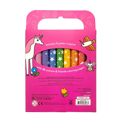 Carry Along Crayons & Coloring Book Kit | Unicorn Pals