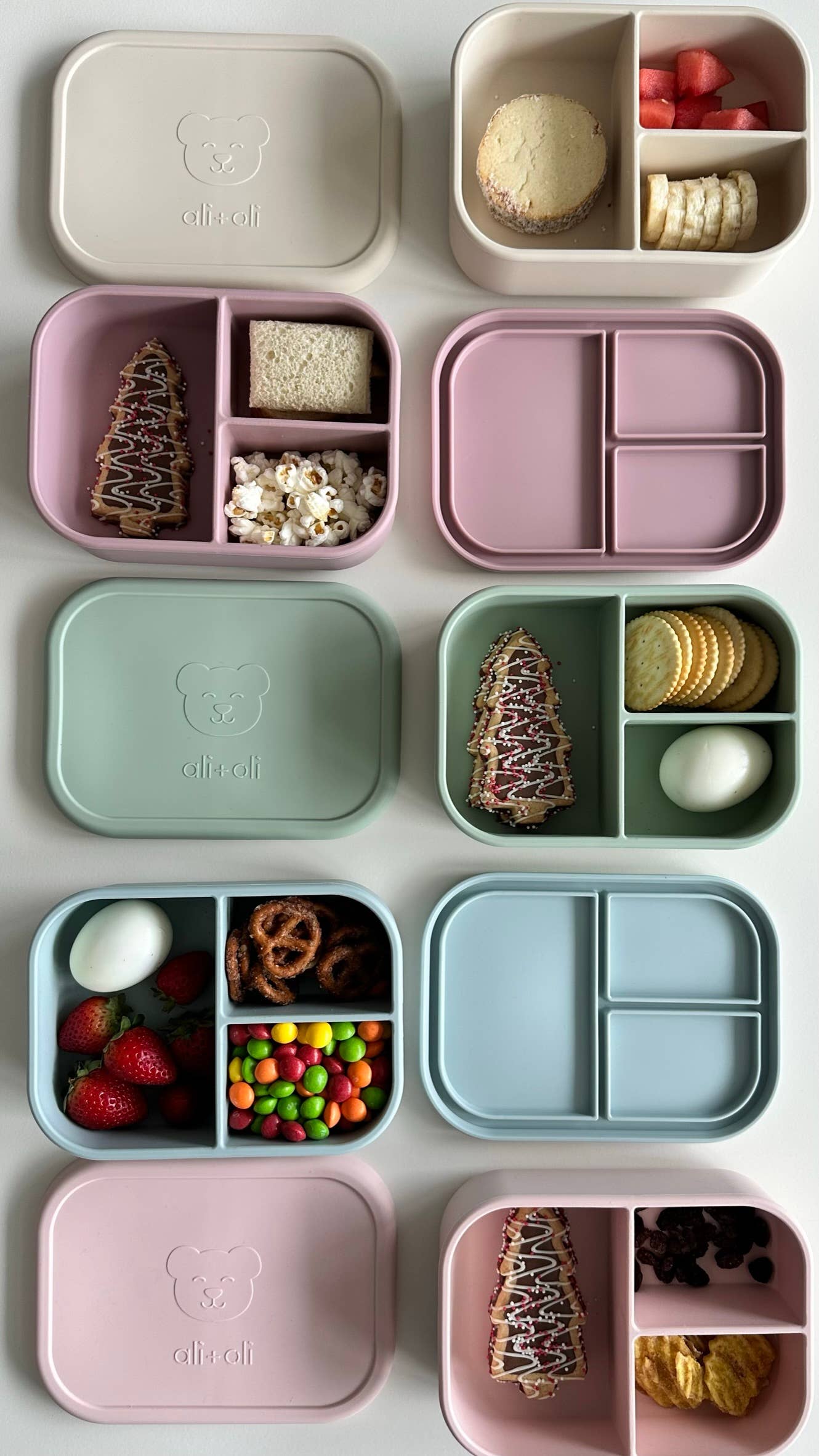 Ali+Oli Leakproof Silicone Bento Box | Dream Blue