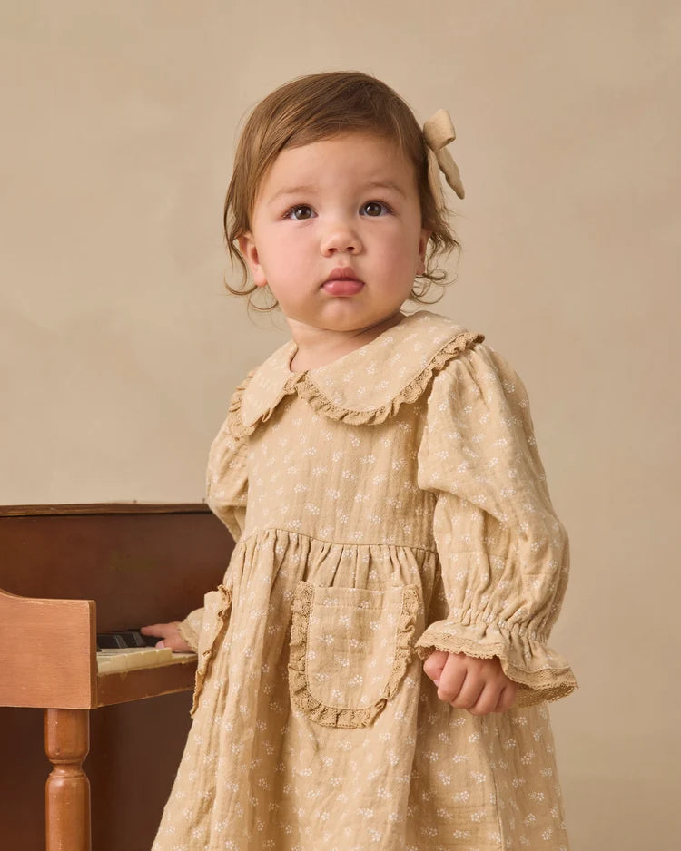 MARISOL DRESS BUTTERSCOTCH FLORAL