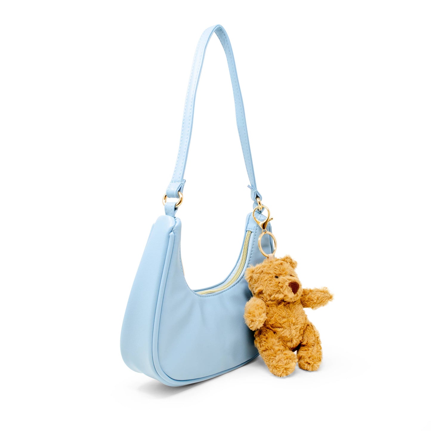 Teddy Bear Charm Shoulder Handbag