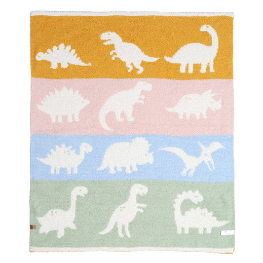 Child's Multi Dinosaur Pattern Throw Blanket