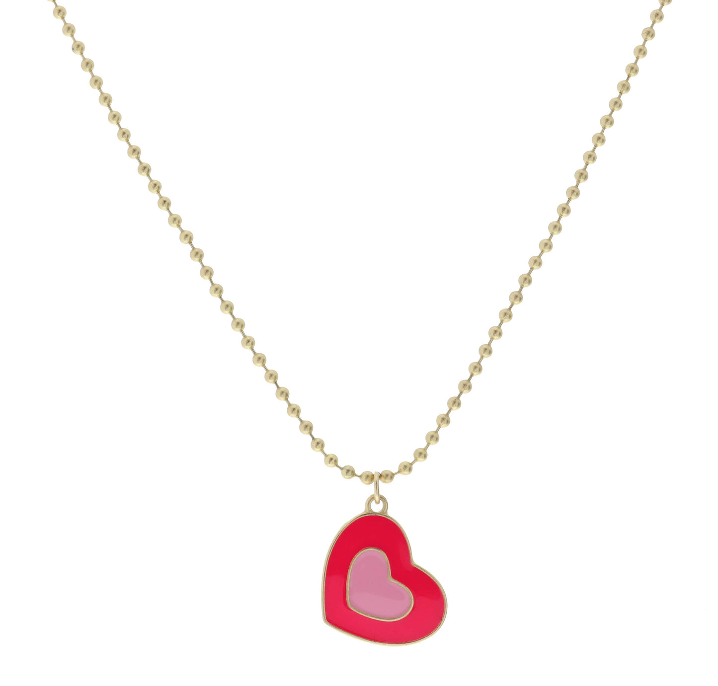 Pink Heart Necklace