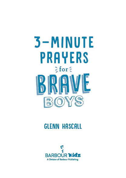 3-Minute Prayers for Brave Boys