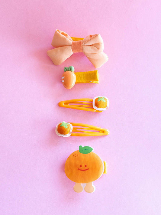 Clementine Puffy Bow Set