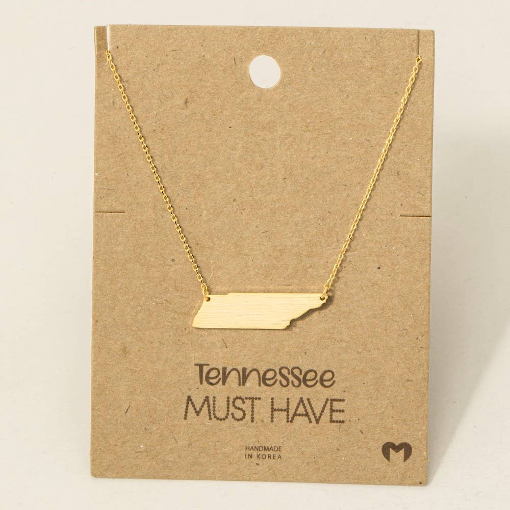 Gold TN Pendant Necklace